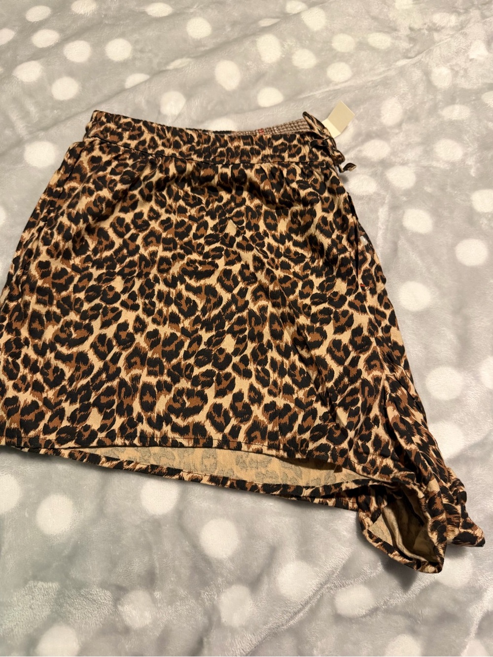 AERIE Leopard Print Sleep Shorts in Brown & Black